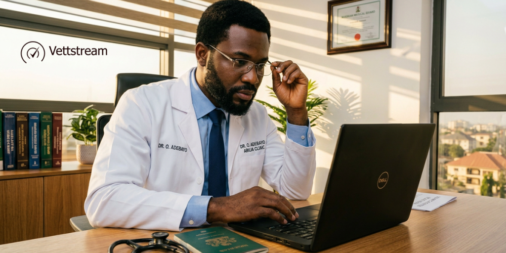 A doctor checking his PC for H1B Social Media Vetting:
